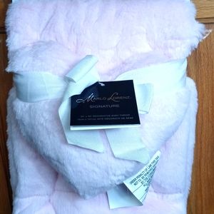 NWT Pink Decorative Baby Throw & Pillow.